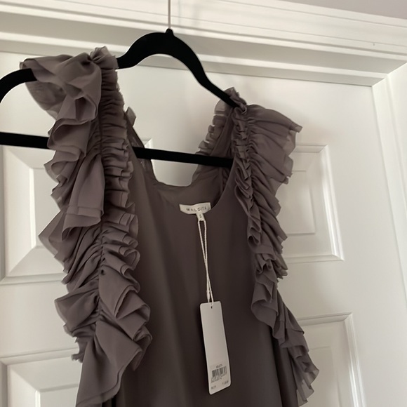 Ruffled Racer-back Dress - Picture 4 of 4